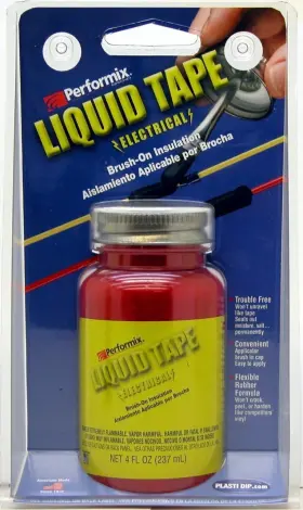 Let14z01 Performix Brand Liquid Electrical Tape 4 Oz By Plasti Dip 2 Pack - Red