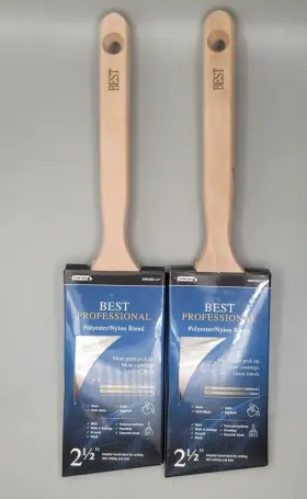 Wmv2563 Pintar 062883557965 2.5 Inch Angular Best Brush 2 Pack New