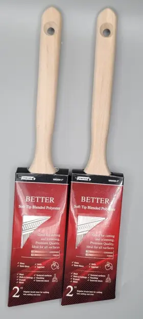 Wm2550 Pintar 062883925504 Better 2 Inch Angular Brush 2pack New