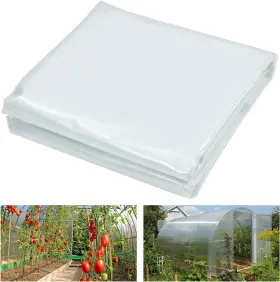 Pioneerworks 445029738764 Greenhouse Plastic Sheeting Film Cover 16ft X 25ft Polyethylene Gr