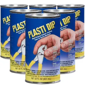 11213 Plasti Dip Rubberized Coatings 22 Oz. Multi-purpose Flat/matte Black 6-pack
