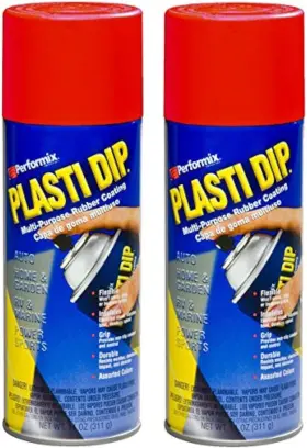 Plasti Dip 313025290296 2 Pack Mulit-purpose Rubber Coating Spray Red 11oz Aerosol