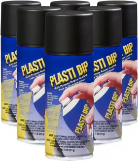Plasti Dip 690001045133 Performix 11203-6pk Black Multi-purpose Rubber Coating Aerosol - 11