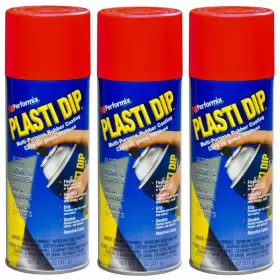 Plasti Dip 705554374903 3-pack Performix Red 11oz Spray Can Rubber Handle Coating