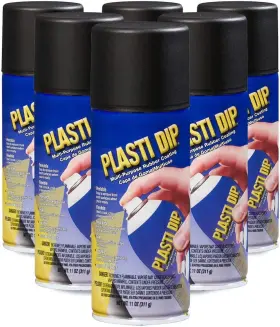 Plasti Dip 744110149241 Spray Black 11oz 6 Pack