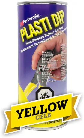 11602 Plasti-dip International Yellow Liquid Rubber Can 14.5 Oz For Automotive Enthusiasts P