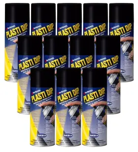 Plasti Dip International 688295855866 Performix 12 Pack Black 11oz Spray Can Rubber Handle Coating