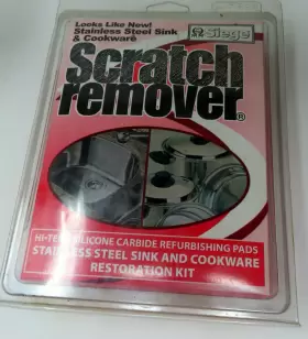 Plastic-craft Products 731589630011 Siege Scratch Remover Pads For Stainless Steel Sinks And Cookware Restoration Kit
