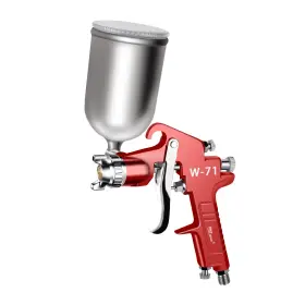 B07cpjcrlq Pntgreen Hvlp Spray Gun 400cc Aluminum Swivel Cup 1.5mm Nozzle Professional Grad
