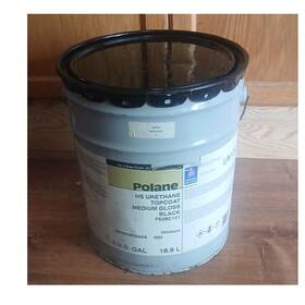 Polane F63bc121 Hs Urethane Topcoat Medium Gloss Black 5 Gal Can