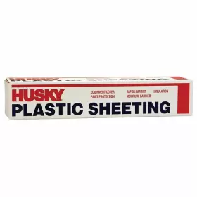 Poly-america 073257050845 Husky Plastic Sheeting Black 4ml 12ft X 100ft