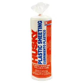 Rs610-25c Poly-america Husky 6 Mil Heavy Duty Clear Plastic Sheeting 10 Ft. X 25