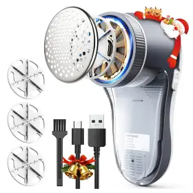 B0cjvfcjxw Popchose Fabric Shaver Sweater Pilling Lint Remover With 6-leaf Blades Usb Rec