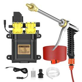 Powstro 260116 Car Pressure Washer - 100w 160psi Portable Electric Pump Dual Pump-b