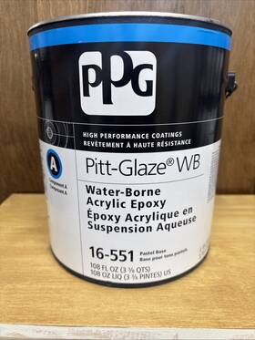 Ppg 16-551 1 Gallon Pitt-glaze Wb Acrylic Epoxy- A Part -