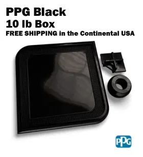 Pct90235 Ppg 90235 Black Polyester Powder Coating 10 Lb Box Free Shipping