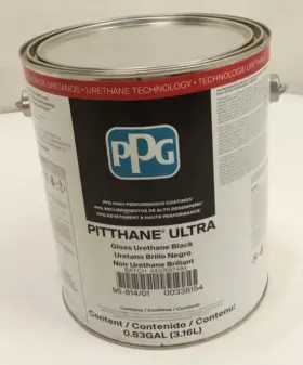 95-814 Ppg 95-814/01 Pitthane Ultra Gloss Urethane Enamel Black 1 Gallon