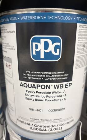 Ppg 98e-1/01 1 Gallon Aquapon Wb Ep Epoxy Porcelain White - A Part 98e-1