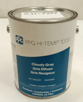 00419181 Ppg Ht1-902/01 Hi-temp 1000 Cloudy Gray Heat Resistant Coating 1 Gallon