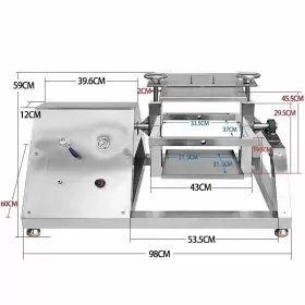 220541 Preasion Pneumatic Coating Shaker Stainless Steel 360 Degree Mixing Swinging Ma