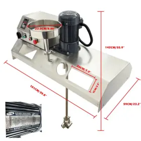 Cr-057121 Preasion 110v Chemical Paint Mixing Agitator Resistant 304ss Impeller Stirring Mixer 3ph
