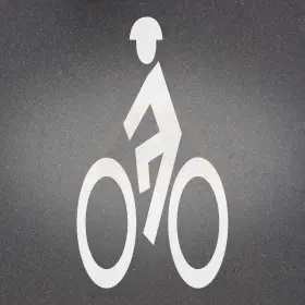 89230525lhs Premark By Ennis-flint Inch Bike Lane Preformed Thermo-plastic Pavement Markings Vizigrip 2ft X 4ft