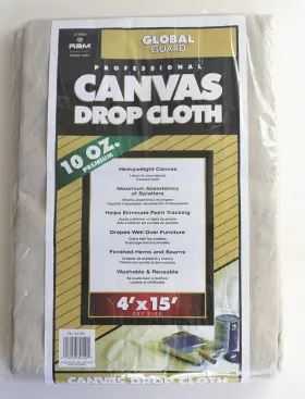 34150 Premier 4ft X 15ft Premium Canvas Drop Cloth 10 Oz