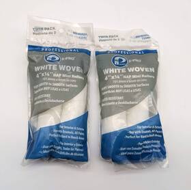 Premier 72540 4 Inch Mini Paint Roller Covers 1/4 Nap White Woven Smooth Pack Of