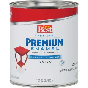 203310d Premium Enamel Do It Best Fast Dry Acrylic Latex Gloss Red 1 Quart Sim