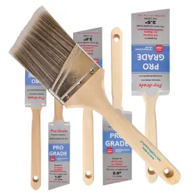 Pro Grade 609311416090 - Paint Brushes 6 Pack Variety Angle