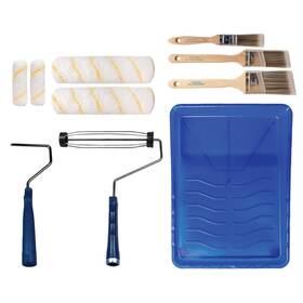 Prograde 609311419107 Pro Grade Paint Roller Kit Brush And 10 Piece Set Wall Painting Naps