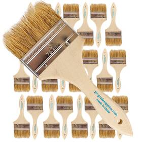 Prograde Supplies Chip-3-24 Pro Grade - Chip Paint Brushes 24 Ea 3 Inch Brush Light Brown