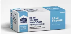0.5-mil Project Source 857406006705 9-ft X 400-ft Clear Plastic Sheeting Light-duty Up To 1