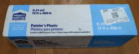 Hsps12-400 Project Source Painters Plastic 12ftx400ft 0.31mil Extra Light Duty #0491792