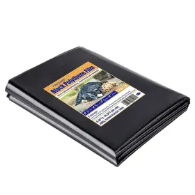 6.6x16.5ft-4mil Promore 610452395847 Heavy Duty Black Plastic Sheeting For Construction Waterproof