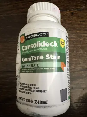46180-12ounce Prosoco Gemtone Stain Translucent Color Dye For Interior Concrete Welsh Slate