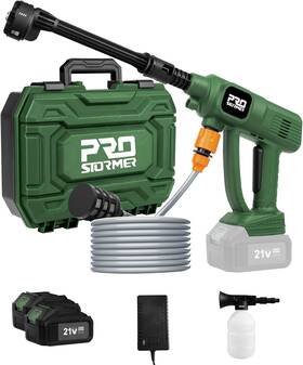 Prostormer Pspw00202d Cordless Pressure Washer 1500psi Portable Black And Green