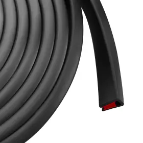 1.6-20f Protalwell Edge Trim 3/16 Inch 5mm Rubber Size3/16 Fit 5/32 7/32 L20ft Gloss Black