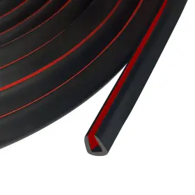 3.2-20f Protalwell Edge Trim 1/8 Inch 3mm Rubber Size1/8 Fit 7/64 5/32 L20ft Gloss Black