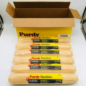 144602183 Purdy Paint Roller Cover 1/2in Nap By 18in Semi Smooth-rough 6 Pack