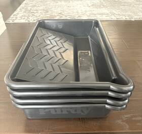 Purdy 14t904000 Nest 1.5 Gal Plastic Paint Tray Liner Black 4-pack 18 Inch X 27