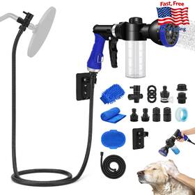 Pwezon B0dttp83dh Dog Shower Attachment Water Hose Nozzle Sprayer Set With Metal 3-way Diverter &