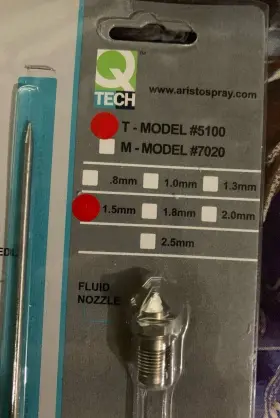 T-5100 Qtech 1.5mm Air Cap Set
