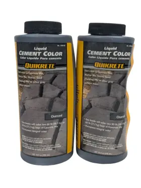 Quikrete 313042478431 - Liquid Cement Color 10oz Charcoal 2 Pack