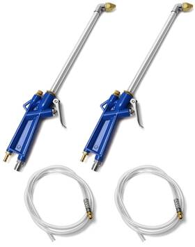 Qwork Wd30476 2 Set Air Blow Gun Pneumatic Engine Cleaning With 4ft Pcs Blue