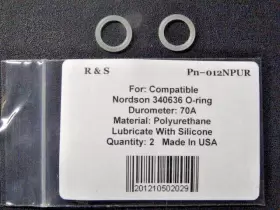 012npur R&s 2 Compatible Nordson 340636 O-ring2 / Material Polyurethane