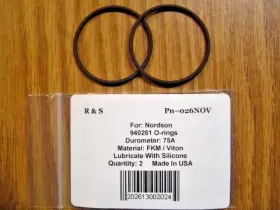 026nov R&s 940261 2 Compatible Nordson O-rings / Material Fkm Viton