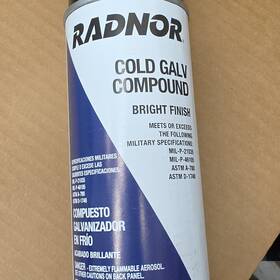 Radnor Mil-p-21035 Cold Galv Compound Bright Finish 16 Oz Aerosol Spray