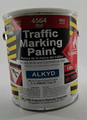 3ehh4 Rae - Traffic Zone Marking Paint 4564 Red 1gal Alkyd