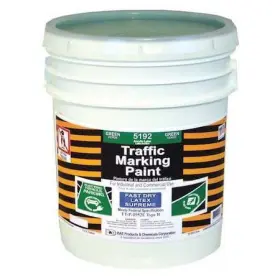 5192 Rae Traffic Zone Marking Paint 5 Gal. Green Latex Acrylic -based